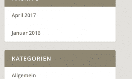 Hintergrundfarbe der Widget Überschriften in Extra ändern
